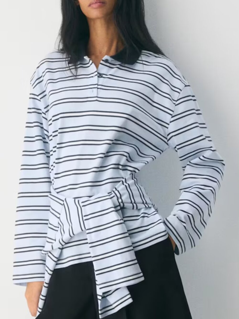 Aritzia InterLock Cotton Eton Longsleeve